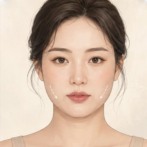 처진 볼살