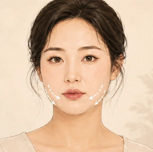입가 처짐